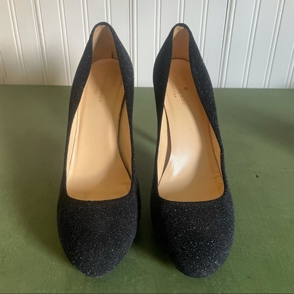 Kate Spade LORI Sugar Suede Sparkly Heels - Picture 2 of 10
